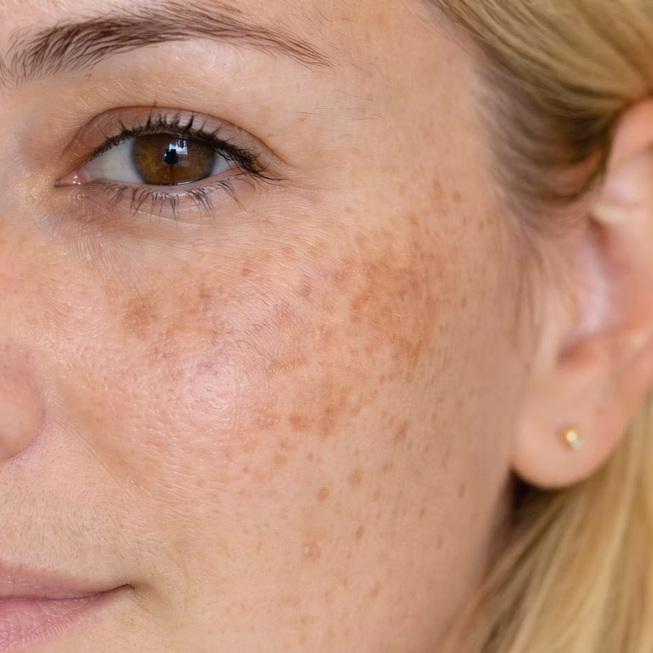Melasma auf der Wange