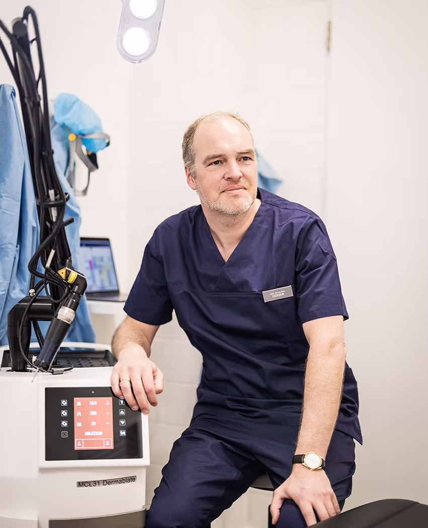 Prof. Dr. Peter Arne Gerber, CO2 Laser Augenlidstraffung